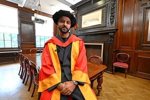 Wolverhampton musician PBN received an honorary doctorate from Wolverhampton University