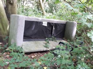 Fly-tipped rubbish had been left on the Wrekin