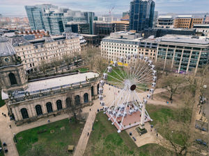 Supporting image for story: This is when the Cathedral Square Wheel will start operating in the historic grounds of Birmingham Cathedral