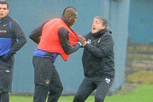 Supporting image for story: Picture of Balotelli bust-up with Mancini