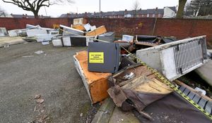 A large number of fridges and other rubbish was dumped in Walsall Street, Darlaston