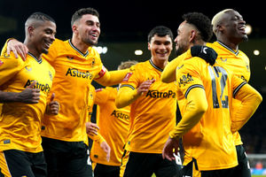 Wolves celebrate. Picture: Jacob King/PA Wire.