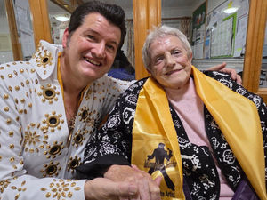 Supporting image for story: Elvis rocks residents at Tipton care home with festive cheer