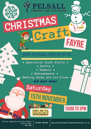 Supporting image for story: Santa set to make an early stop at Pelsall Christmas Craft Fayre