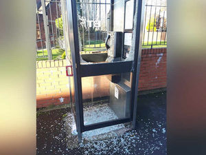 Supporting image for story: Vandals wreck phone box which was saved by village council