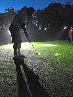 Glow in the dark balls were needed at night