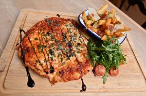 Buffalo Mazzarella and Parmesan chips is on the specials menu