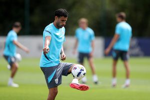 Gianluca Frabotta, who rarely featured last season, in training. (Photo by Adam Fradgley/West Bromwich Albion FC via Getty Images)
