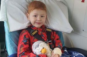 Liam Finazzi, recovering from leukaemia