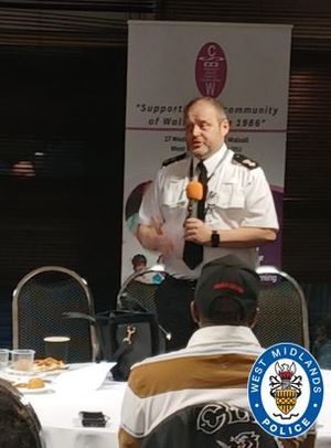 Chief Superintendent Phil Dolby talked about how the police needed to earn trust within the Black community