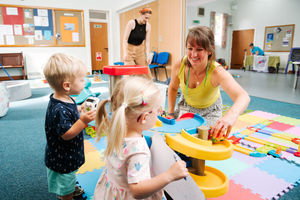 Sarah Prokopiak with Jack, 17 months, and Ava Prokopiak, 3