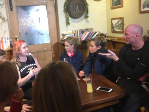 Talking to the Wyre Forest nightstop members