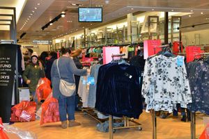 Shoppers look for bargains in the Next sale