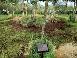 Placards have been put into place to remember specific people and events during the war 