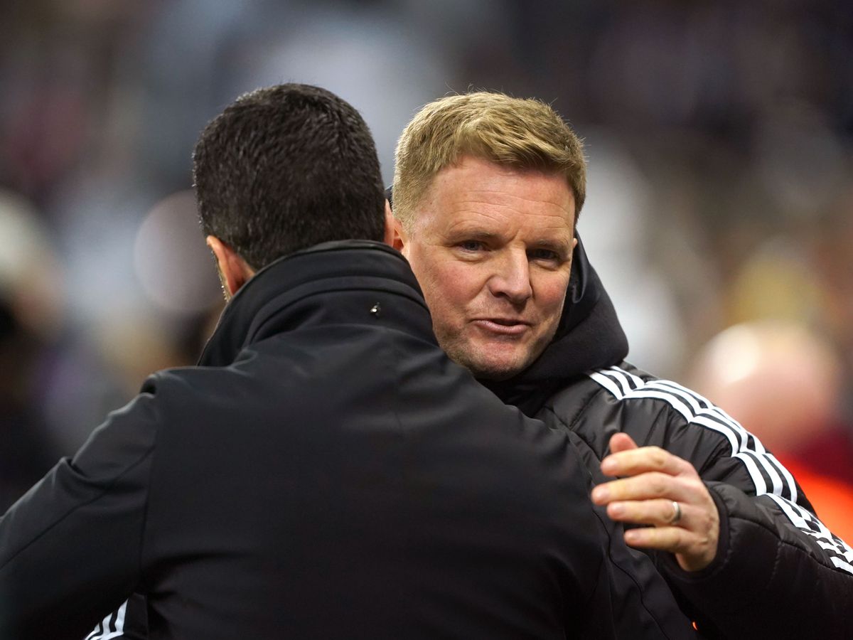 Eddie Howe calls for aggression as Newcastle bid to frustrate Arsenal again