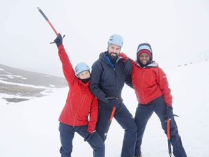 Supporting image for story: Emma Willis, Rylan Clark and Oti Mabuse’s Red Nose Day trek halted by weather