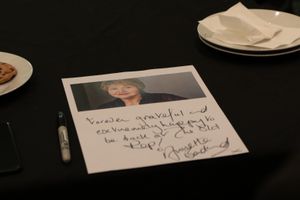 A photo signed by Annette