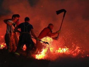 Supporting image for story: Shropshire firefighters called in to help tackle Lancashire moorland blazes