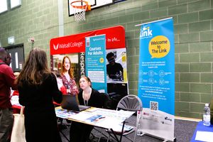 The Link speaking to event attendees.