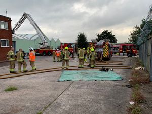 Crews tackled the blaze. Photo: John Kennett/West Midlands Fire Service