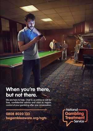 The new ad campaign for the National Gambling Treatment Service