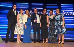 Growth & Innovation Award, presented by Petra Emmerson to winners Doocey