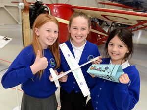 Supporting image for story: High-flying pupils in glider design contest at RAF Cosford - with pictures