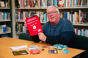 Councillor Peter Scott launched a campaign to get bleed kits installed in the town of Newport