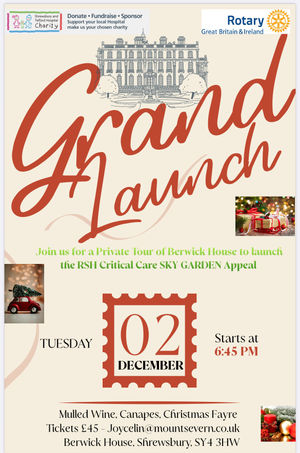 Poster for the Berwick House launch.