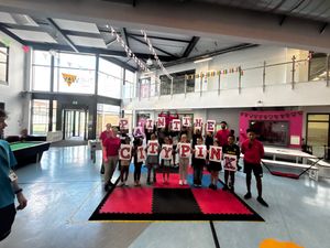 Young people and youth workers from The Way Youth Zone