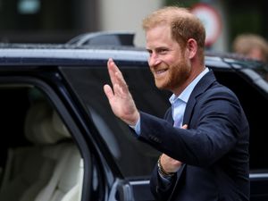 Supporting image for story: Harry says King is ‘great, thank you’ as they reunite after 19 months apart