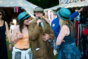 The Commentators. Pictures by: Graeme Braidwood