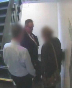 Darren Matthews was filmed walking with ease