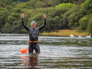 Supporting image for story: Epic swim across Wales for TV presenter Gareth