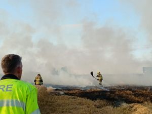 A host of firefighters were sent to the scene. Picture: Shropshire Fire and Rescue Service