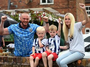 Supporting image for story: See our pictures as England fans hit hot beer gardens to see Three Lions' match with Denmark