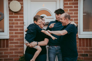  Michelle and Andy Ford with their children 
