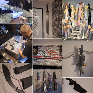 Some of the weapons seized. Picture: Telford & Wrekin Police