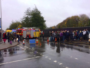 Supporting image for story: Smethwick Rolfe Street: 200 people evacuated after 'smouldering' train fire near railway station