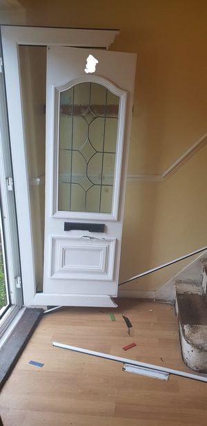 Officers forced their way into the house