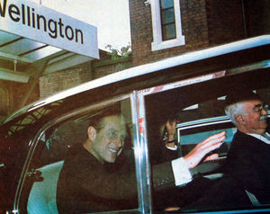 1972: Prince Philip leaves Wellington railway station on arrival for a royal visit during which he opened Madeley Court Centre