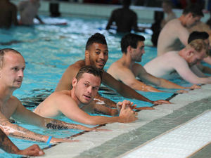 Supporting image for story: Wolves players make a splash on pre-season tour