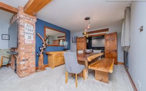 The reception rooms in the house are spacious enough for any super spy gathering. Credit Zoopla