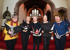 Kate Lacey, Jane Bush, Sue Briggs, Val Wing and Mary-Jane Davies