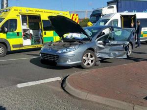 Supporting image for story: Mother and son cut free from car after Bilston smash