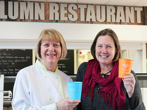 Supporting image for story: Shropshire Council HQ signs up to reuseable Shrewsbury Cup scheme