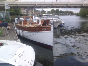 Supporting image for story: Maiden voyage is a triumph for restored boat Anne