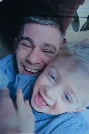 Elizabethan Pub getting ready for a fundraiser for Diabetes UK in tribute to Landlady's (Lesley Russell) son: Nik Russell, who has passed away. Nik with son: Leon Russell