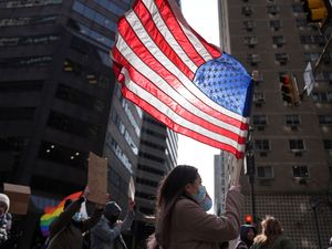 Supporting image for story: Thousands protest against Trump administration policies in cities across US