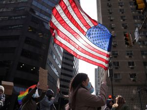 Supporting image for story: Thousands protest against Trump administration policies in cities across US